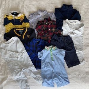 Lot of 9 month Ralph Lauren baby boy clothes